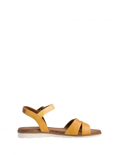 Dámske remienkové sandále žlté