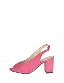 Dámske kožené sandále ružové