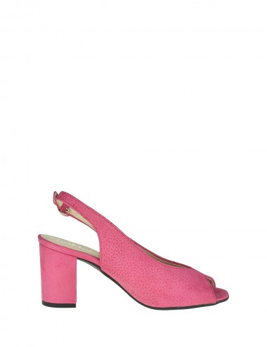 Dámske kožené sandále ružové